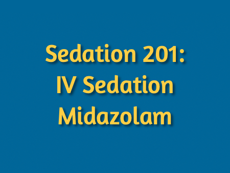 Sedation 201 - IV Sedation Midazolam Comprehensive Course icon